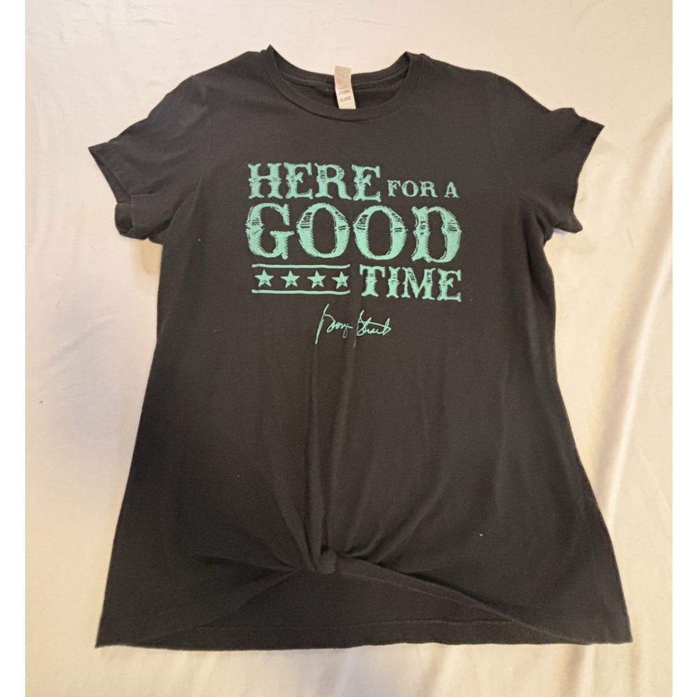 District Here for a Good Time Graphic Tee Women’s L Black